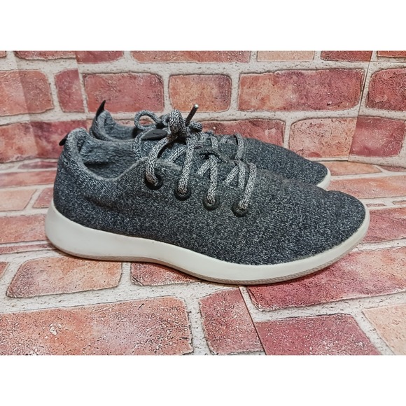 Allbirds Wool Runners Mens Size 9 Gray White Running Walking Shoes Sneakers - Picture 3 of 8